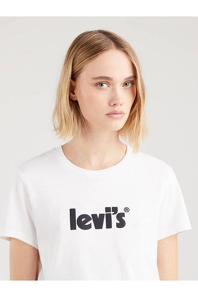 Levi's تي شيرت نسائي مثالي - شعار ملصق موسمي A2086-0168
