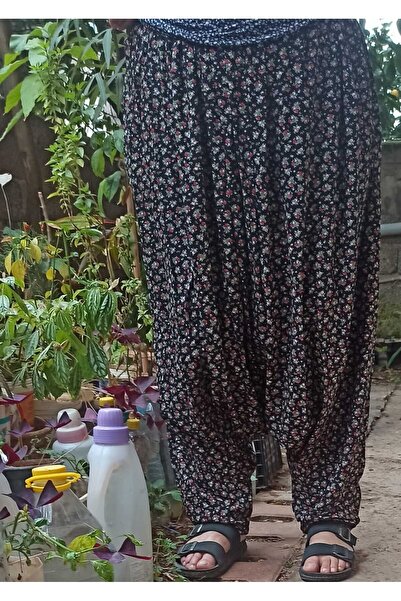 MEŞHUR ŞALVARCI PELİN Дамски панталон шалвар с шарени джобове и еластична талия