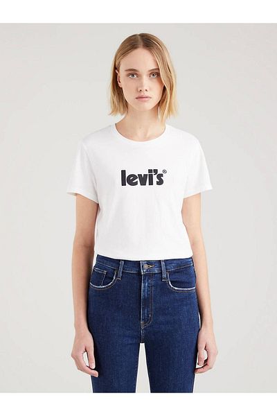 Levi's تي شيرت نسائي مثالي - شعار ملصق موسمي A2086-0168
