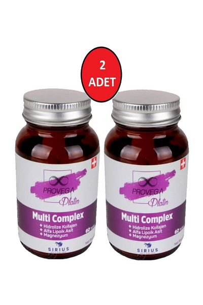 Provega Platinum Multi Complex - Hydrolyzed Collagen, Alpha Lipoic, Acid Magnesium and Calcium Boron (2 Pieces)