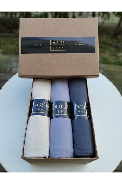 bona Teks Combed Cotton Shawl Set 3 Pieces