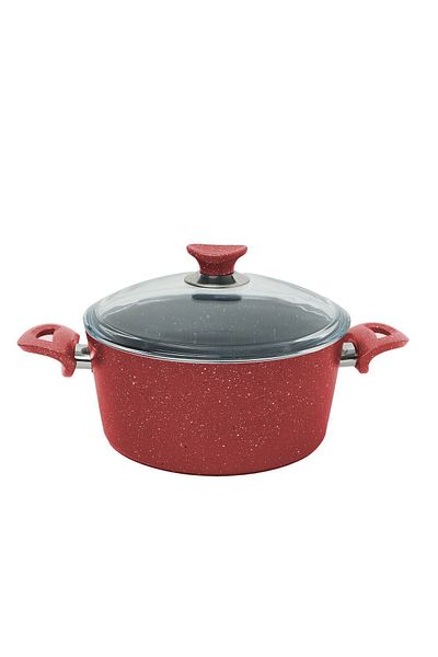 In House | 13 Pieces Turkish Granite Cookware Set With Pyrex Lid