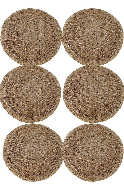 Black Gold Six-Piece Wicker Plate 1st Quality American Service Fma00501 Runner