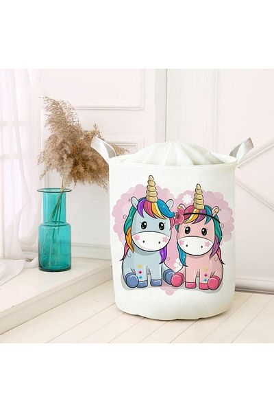 HET Concept Dirty Laundry Picnic Basket - Toy Storage Box, Organizer Folding Basket Felt Model 00243