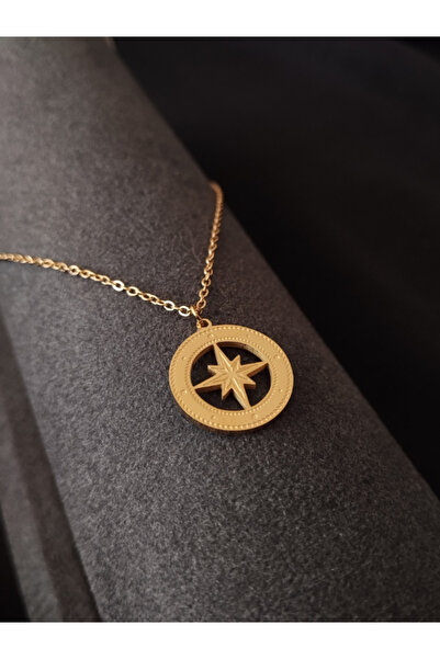 Tanem Mall Gold Color Polar Star Pendant | 316l Stainless Steel, Elegant Desi...