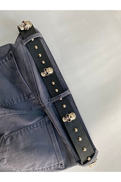 Aksabeltchokers 4.cm Curea Metalci cu Droplu Kuru Kafa