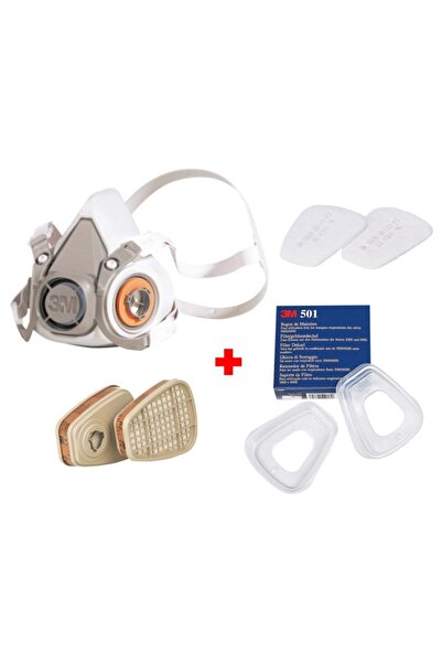 3M 6200 Full Takım Gaz Maskesi (orta Boy)