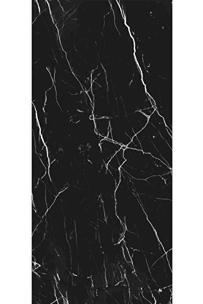 MOBEE Mermer Desenli Mutfak Tezgah Üstü Yapışkanlı 1 Metre X 60 Cm Folyo Siya...