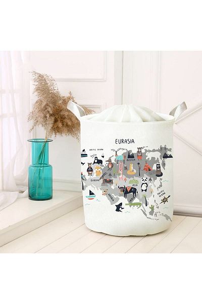 HET Concept Dirty Laundry Picnic Basket - Toy Storage Box, Organizer Folding Basket Felt Model 00290