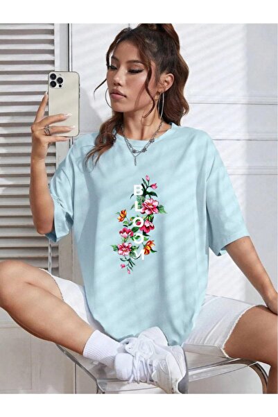 oneagılyazı Μπλουζάκι Oversize Bloom Printed