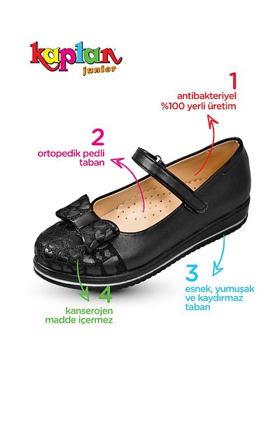 KAPTAN JUNIOR Pantofi ortopedici pentru fete Balerina PSSK 200