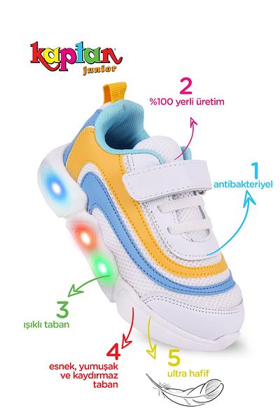 KAPTAN JUNIOR Boy's Lighted Sneakers - Pccme 500