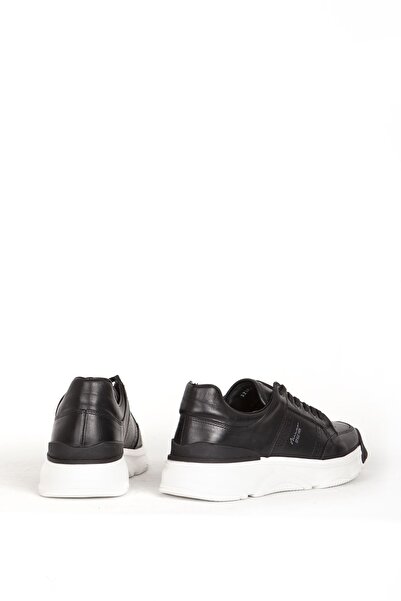 MARCOMEN Erkek Günlük Kalın Tabanlı Comfort Casual Ayakkabı Gerçek Deri 19472 Siyah