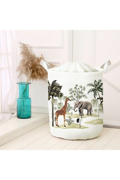 HET Concept Dirty Laundry and Toy Storage Box - Picnic Organizer Folding Basket, Felt Model 01391