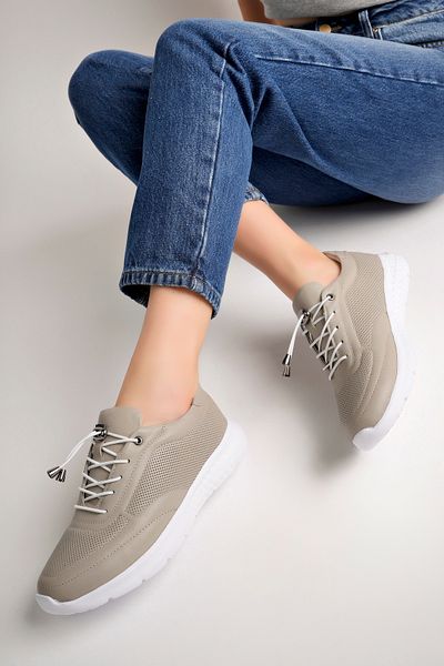 Akgün Terlik Pantofi sport pentru femei Stone din piele naturală cu talpă Faylon