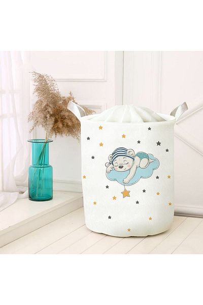 HET Concept Dirty Laundry Picnic Basket - Toy Storage Box, Organizer Folding Basket Felt Model 00043