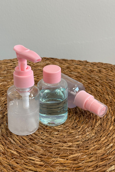 OBLİVİON Travel Type Cosmetic Refill Set Shampoo Bottle-Perfume Bottle Travel...
