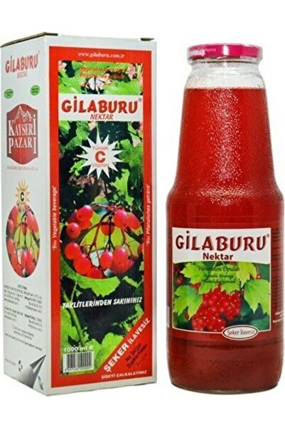 Kayseri Pazarı Gilaburu Suyu 6 Kutu Şeker Ilavesiz 6 Lt