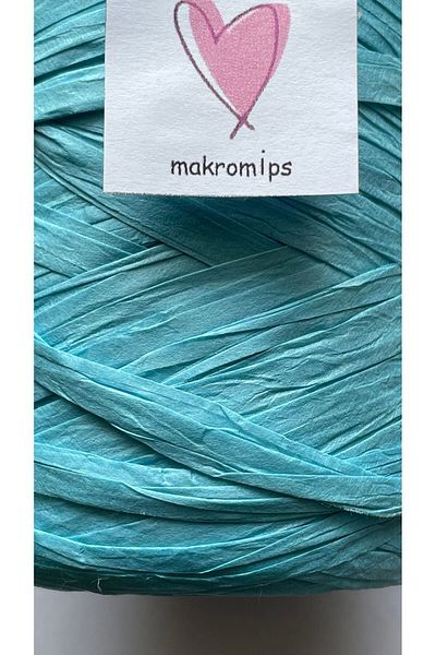 Makromİps 100g Soft Raffia - Χαρτί, Φυσικό Καπέλο και Τσάντα Πλεκτό Καθρέφτης Raffia