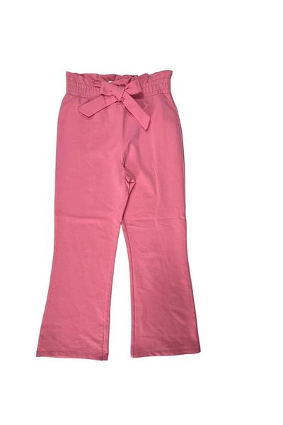 Little Star Girl's Elastic Waist Ribbon Sweatpants
