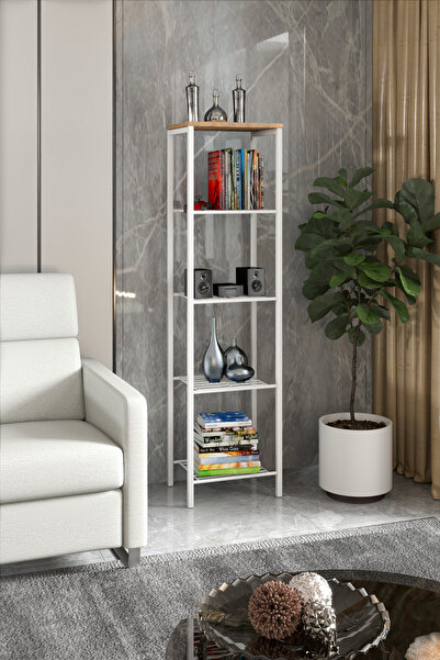 Retodesign RETODESİGN BEYAZ 40 CM ÇOK AMAÇLI RAF, MUTFAK RAFI , BANYO DÜZENLEYİCİ RAF 1893B