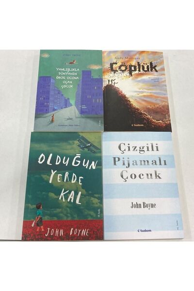 Tudem Yayınları Tudem Set Çizgili Pijamalı Çocuk Olduğun Yerde Kal Çöplük Yan...