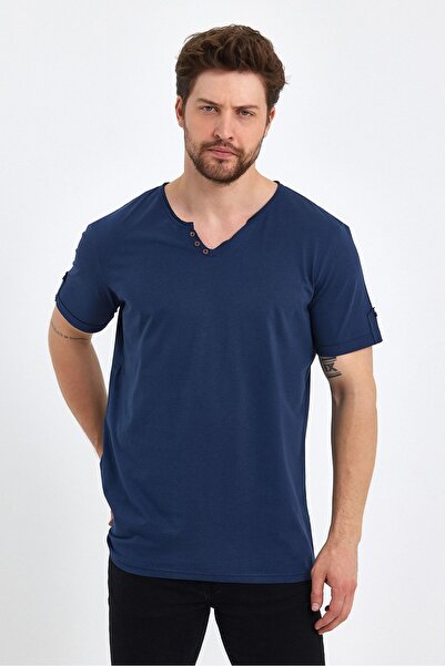 UOMOPARK Μπλουζάκι με κοντό μανίκι 2135 Pear Collar