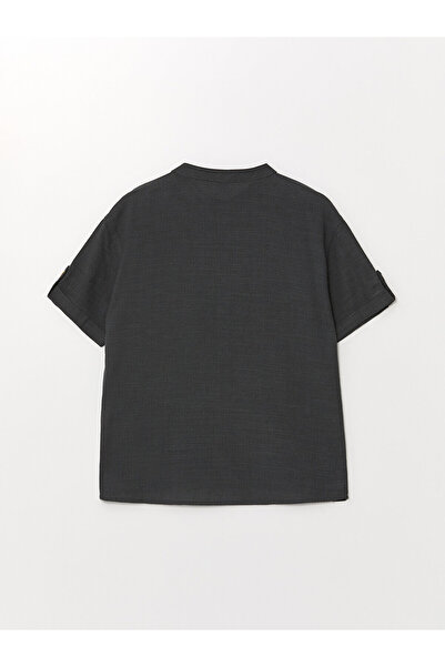 LC Waikiki LCW Převládající košile s límečkem s krátkým rukávem pro chlapečka