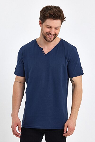 UOMOPARK Μπλουζάκι με κοντό μανίκι 2135 Pear Collar