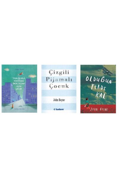 Tudem Yayınları John Boyne Seti (yanlışlıkla Dün. Öbür Ucuna Uçan Çocuk+olduğ...