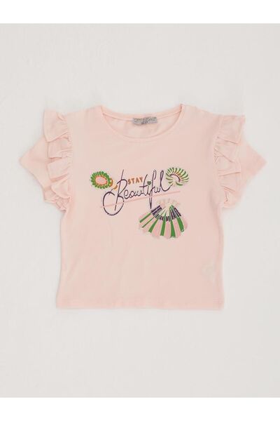 Little Star Girl's Ruffle T-shirt