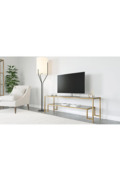 Hamdeko Lino Metal Tv Ünitesi Camlı
