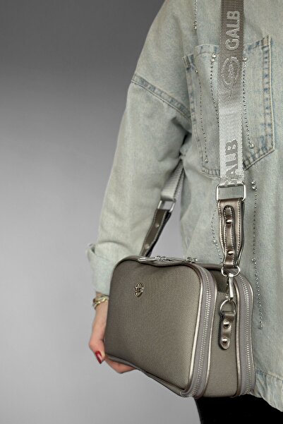 GALB LEATHER Medium Size Thick Strap Daily 5 Compartment Crossbody Women's Shoulder Bag Messenger Bag Lk-6000