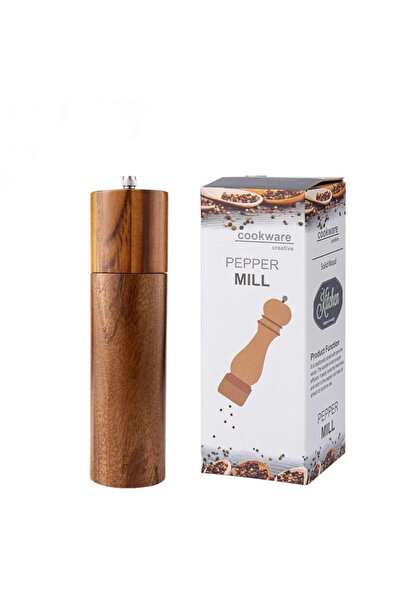 ebulduk Acacia Ahşap Tuz Baharat Değirmeni - Akasya Ahşap Tuz Baharat Değirme...