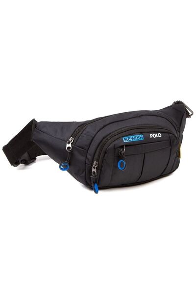 Newish Polo Adelina Siyah Kulaklık Çıkışlı Omuz Ve Bel Çantası Günlük Çapraz Askılı Freebag