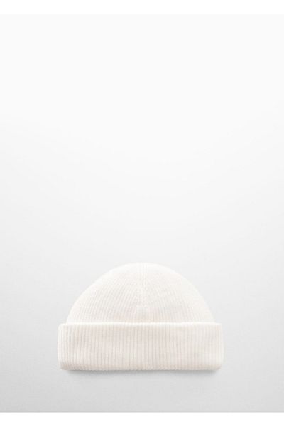 MANGO Man Dzianinowy krótki beret