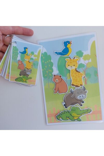 Etkinlik ve çocuk Activity Stringing Animals Suitable for Orientation