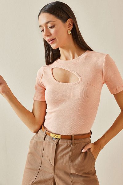 XHAN Corded Powder Blouse - Degaje Detail, 5YXK2-48743-50