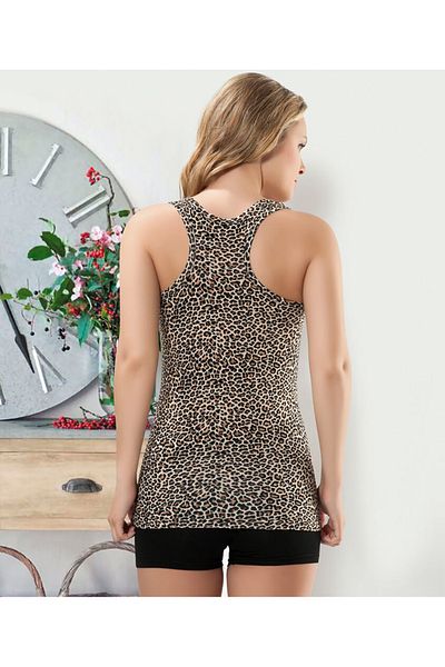 Derya Kurşun Wide Strap Leopard Women's Athlete 164