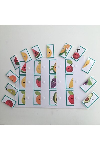 Etkinlik ve çocuk نشاط تكملة نصف الفاكهة