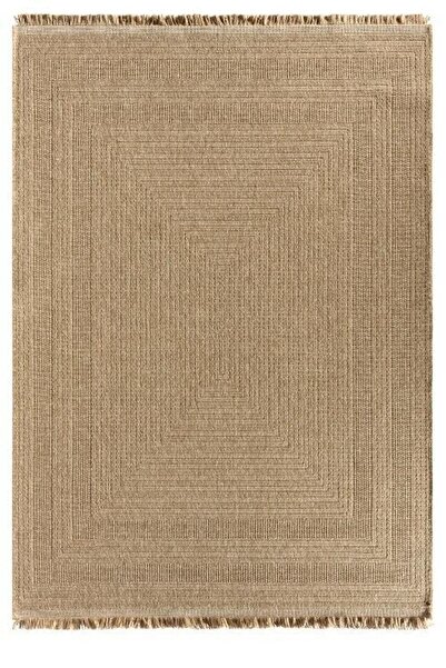 SEYRAN HALI India 668 Bej Modern Jüt Desen Makine Halısı