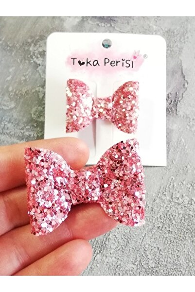 Toka Perisi Şeker Pembe 2'li Mini Fiyonk Klisp Toka