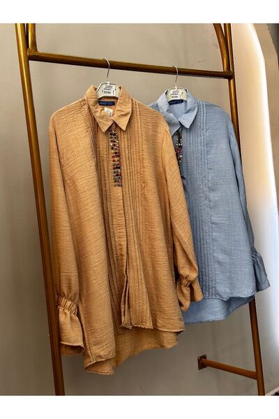 ABBEY Ön taşlı gömlek yeni sezon