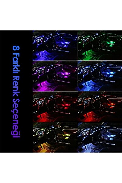 FRT Ottoman Ayak Altı Led 12 Ledli Lamba Sese Duyarlı Led Müziğe Duyarlı Led