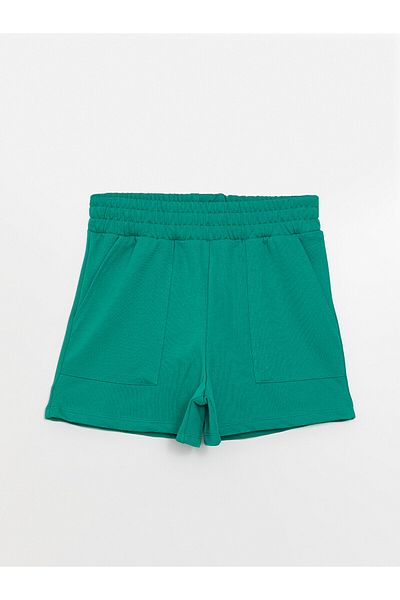 LC Waikiki LCW Women's Straight Shorts - Elastic Waist