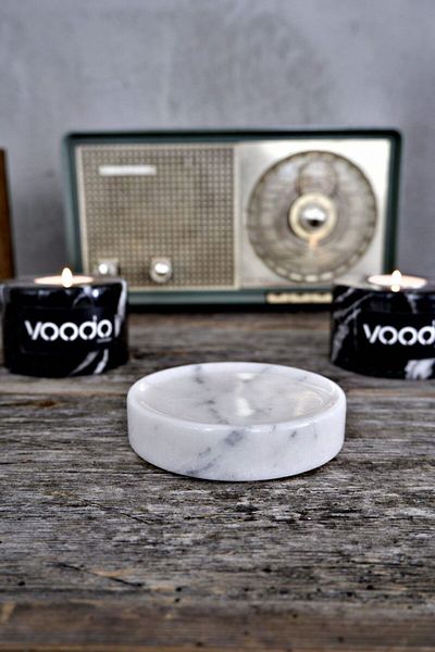 Voodo Concept Кръгла плътна сапунерка от лилав мрамор