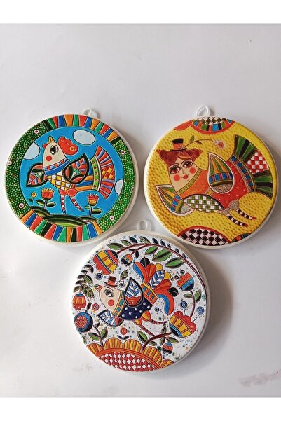 ZeyMin Art 3 Lü Duvar Süsü 11cm Çap