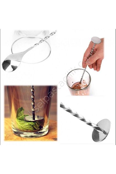 Zicco Bar Latte Spoon with Mallet 25.5 cm
