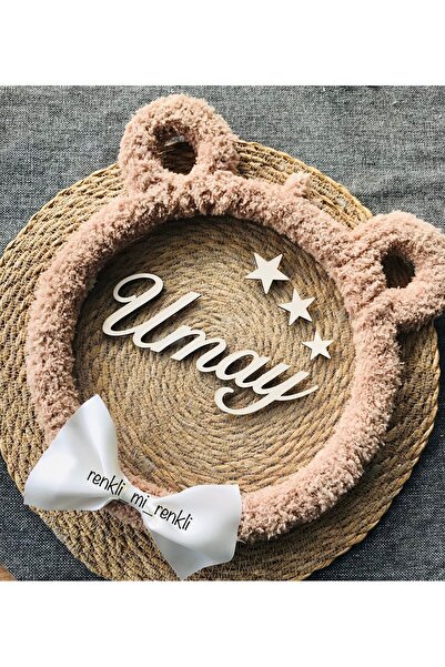 renkli mi renkli tasarım dünyası Teddy ayıcık isimli bebek kapı süsü duvar süsü