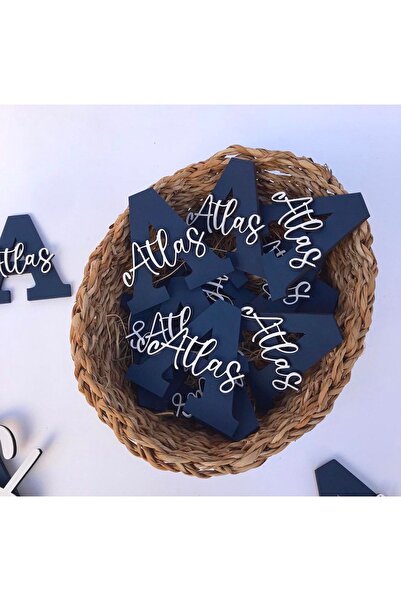 renkli mi renkli tasarım dünyası 20 Adet Ahşap Isimli Magnet